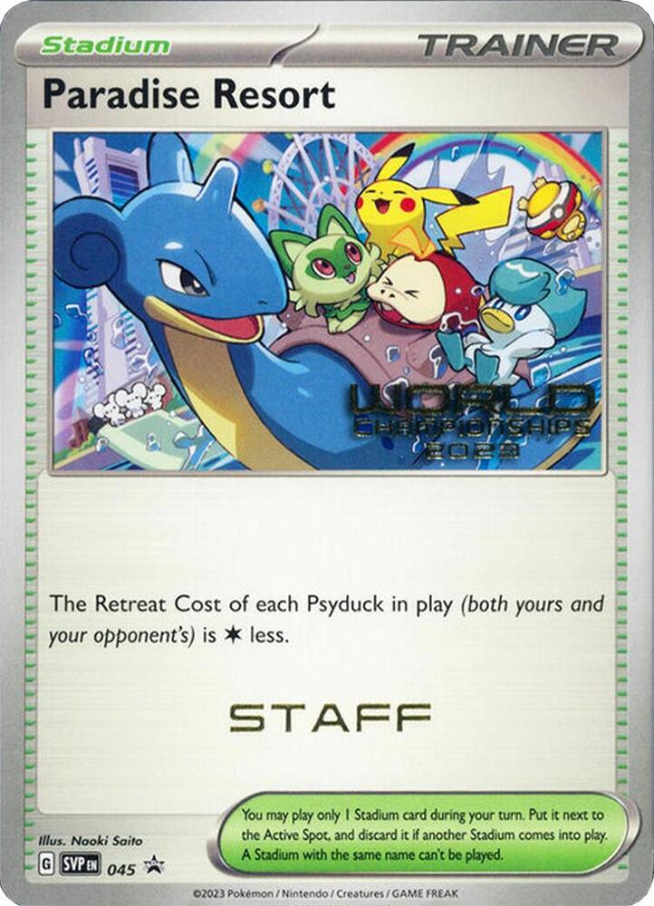Paradise Resort World Championships Staff 45 - Scarlet & Violet Promos