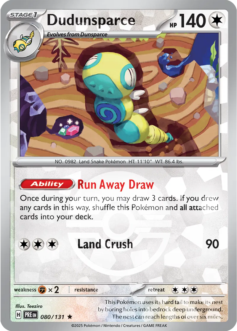 Dudunsparce 080/131 - Prismatic Evolutions