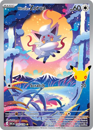 Hisuian Zorua 145/128 - 30th Celebration