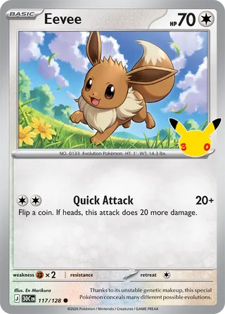Eevee 117/128 - 30th Celebration