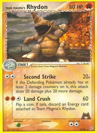 Team Magma's Rhydon 22/95 - Team Magma vs Team Aqua