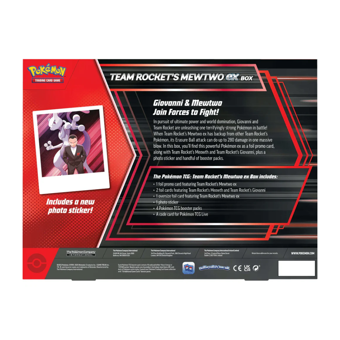 Pokemon Team Rocket's Mewtwo ex Box