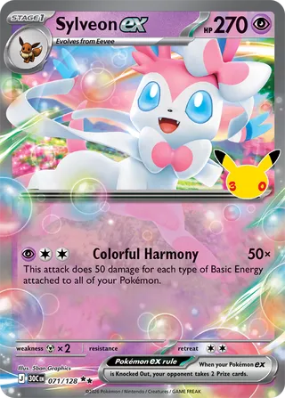 Sylveon ex 071/128 - 30th Celebration
