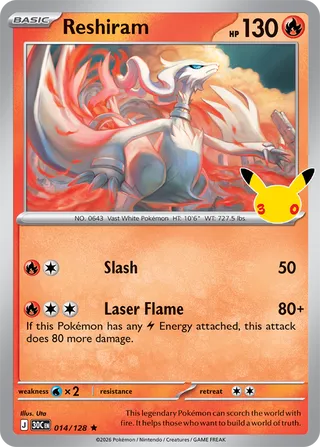 Reshiram 014/128 - 30th Celebration