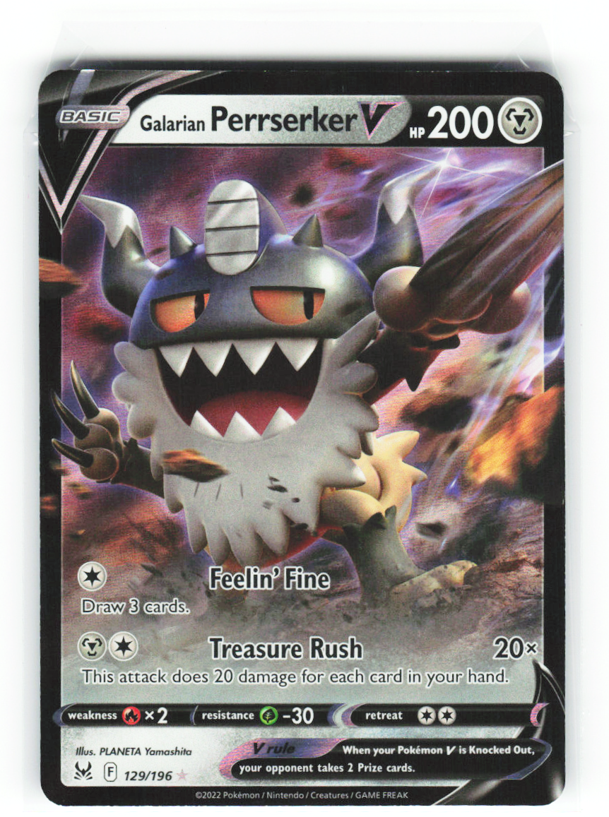 Galarian Perrserker V 129/196 - Lost Origin