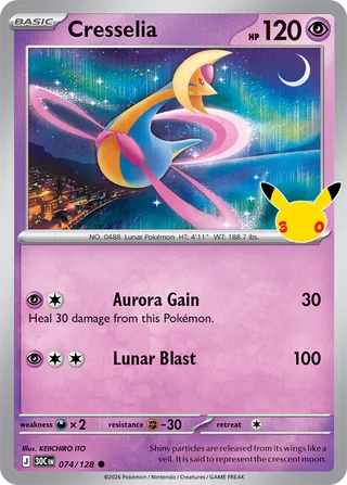 Cresselia 074/128 - 30th Celebration
