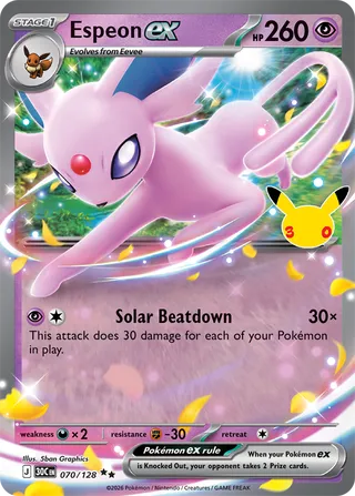 Espeon ex 070/128 - 30th Celebration