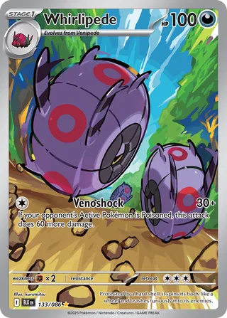 Whirlipede 133/086 - Black Bolt