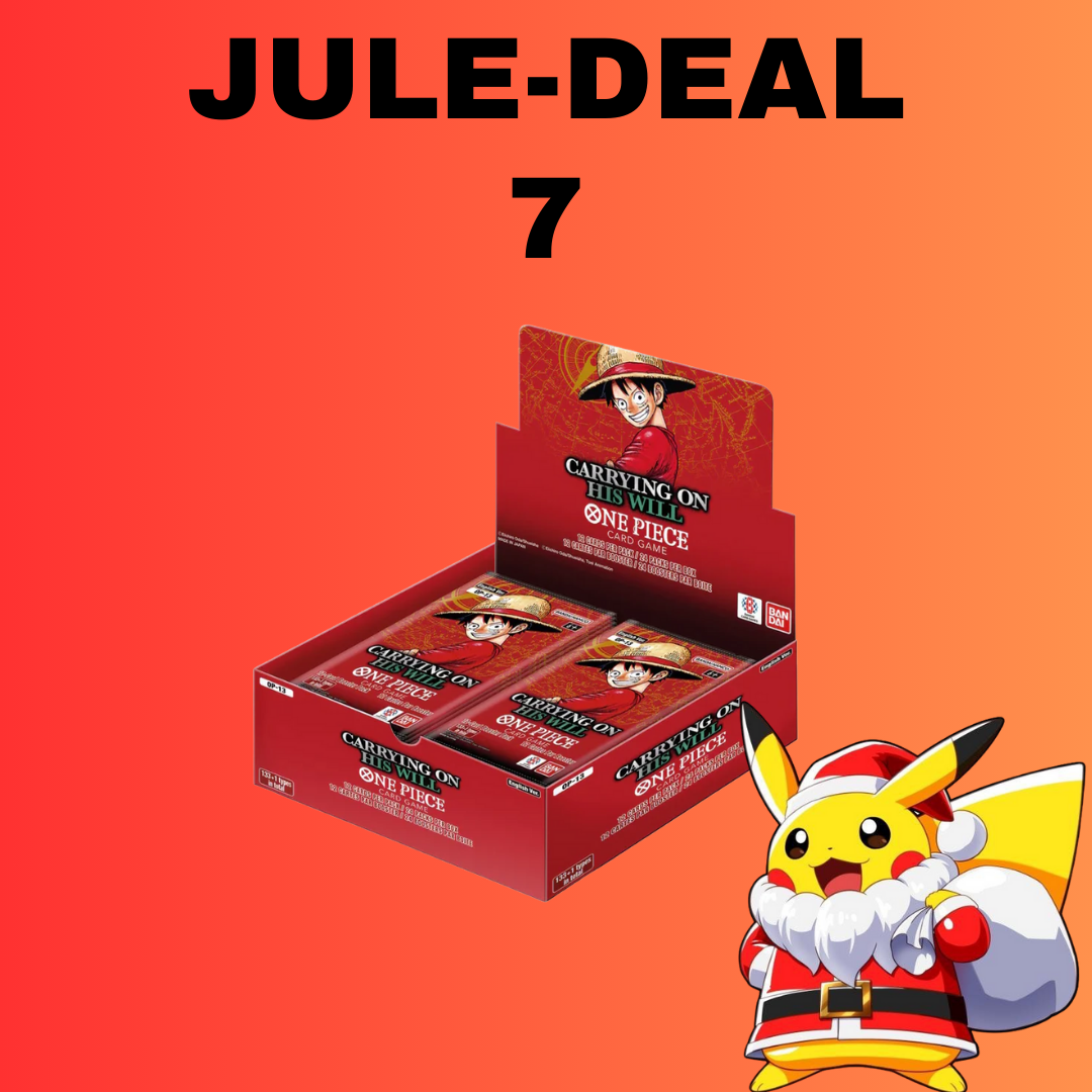 7. Desember: One Piece OP13 Carrying On His Will Boosterboks