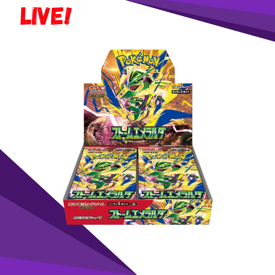Pokemon Storm Emeralda Booster Box (Japansk) (Live)