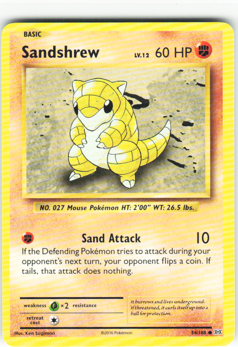 Sandshrew 54/108 - Evolutions