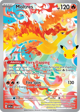 Moltres 130/128 - 30th Celebration