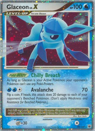 Glaceon LV.X 98/100 - Majestic Dawn