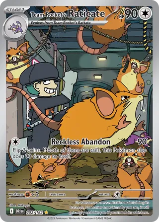 Team Rocket's Raticate 202/182 - Destined Rivals