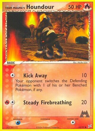 Team Magma's Houndour 63/95 - Team Magma vs Team Aqua