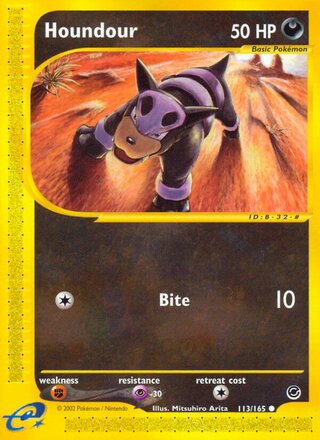 Houndour 113/165 - Expedition Base Set