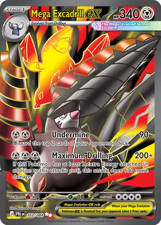 Mega Excadrill ex 103/084 - Pitch Black