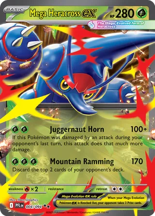 Mega Heracross ex 004/094 - Phantasmal Flames