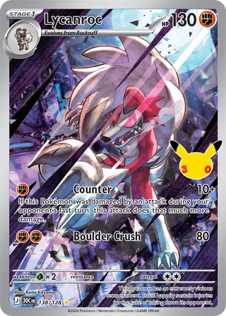 Lycanroc 138/128 - 30th Celebration