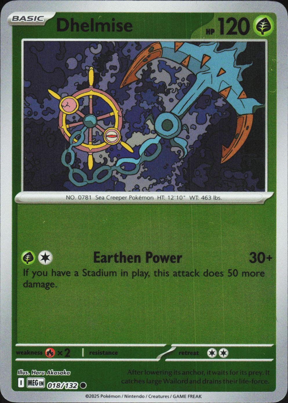 Dhelmise 018/132 - Mega Evolution Base