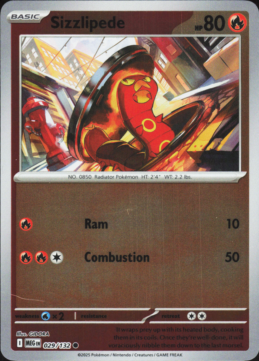 Sizzlipede 029/132 - Mega Evolution Base