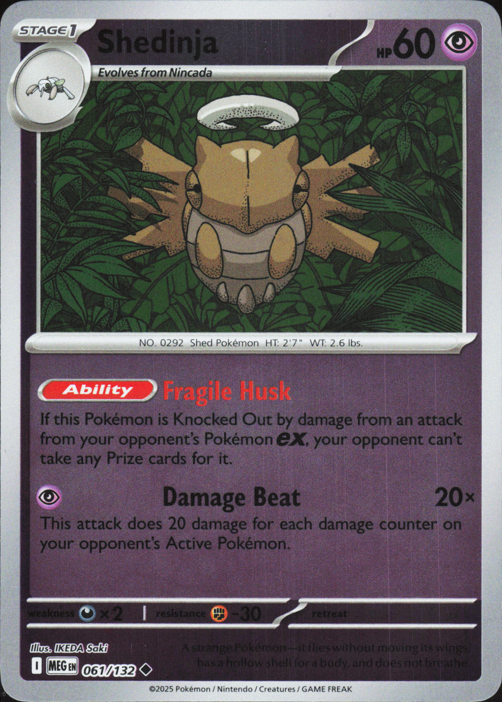 Shedinja 061/132 - Mega Evolution Base
