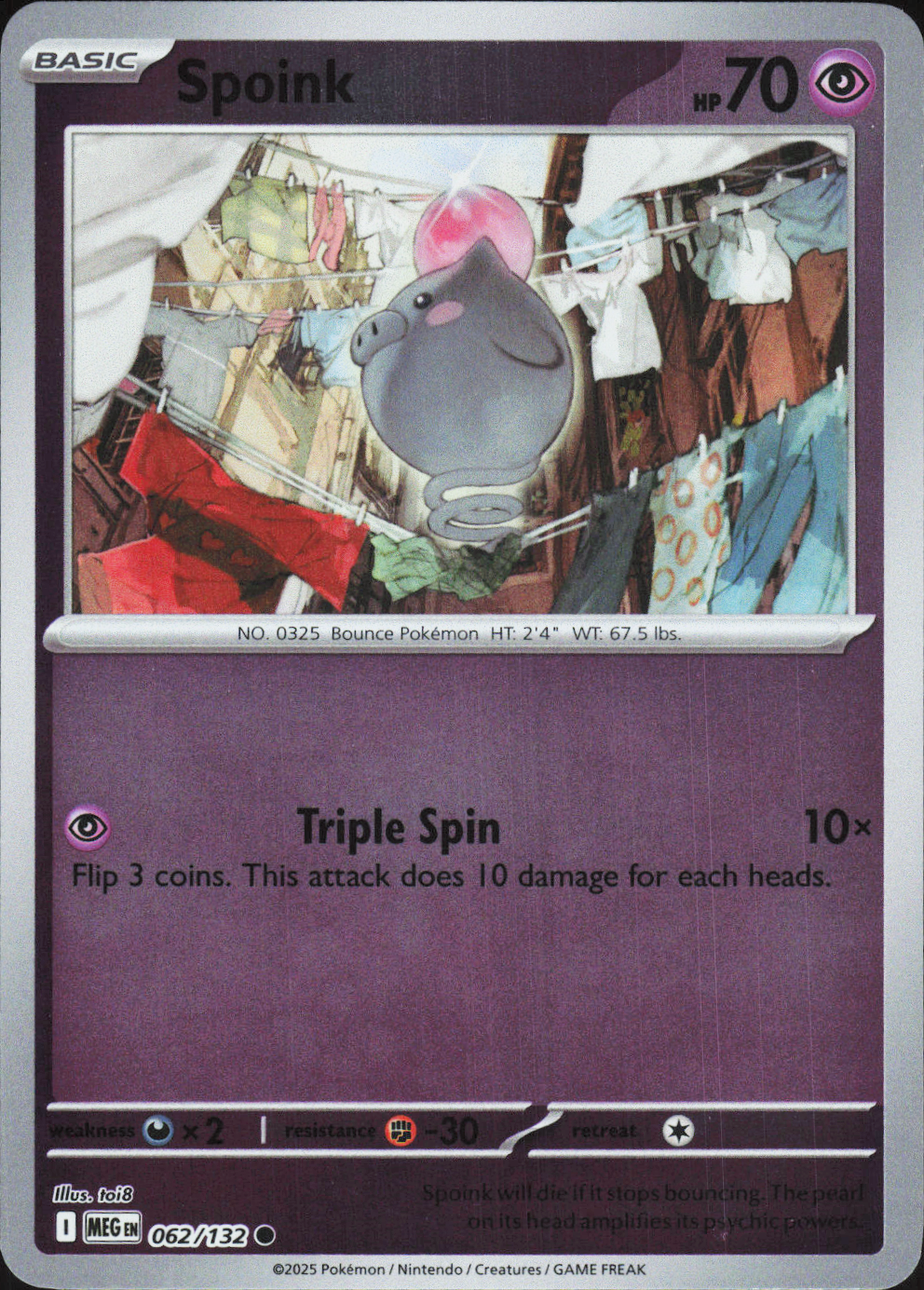 Spoink 062/132 - Mega Evolution Base