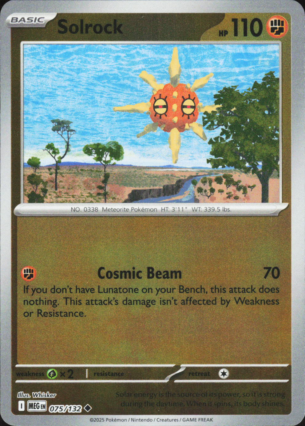 Solrock 075/132 - Mega Evolution Base