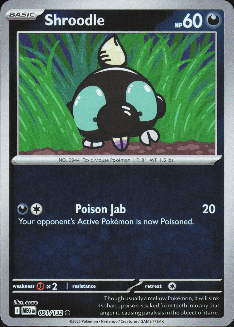 Shroodle 091/132 - Mega Evolution Base
