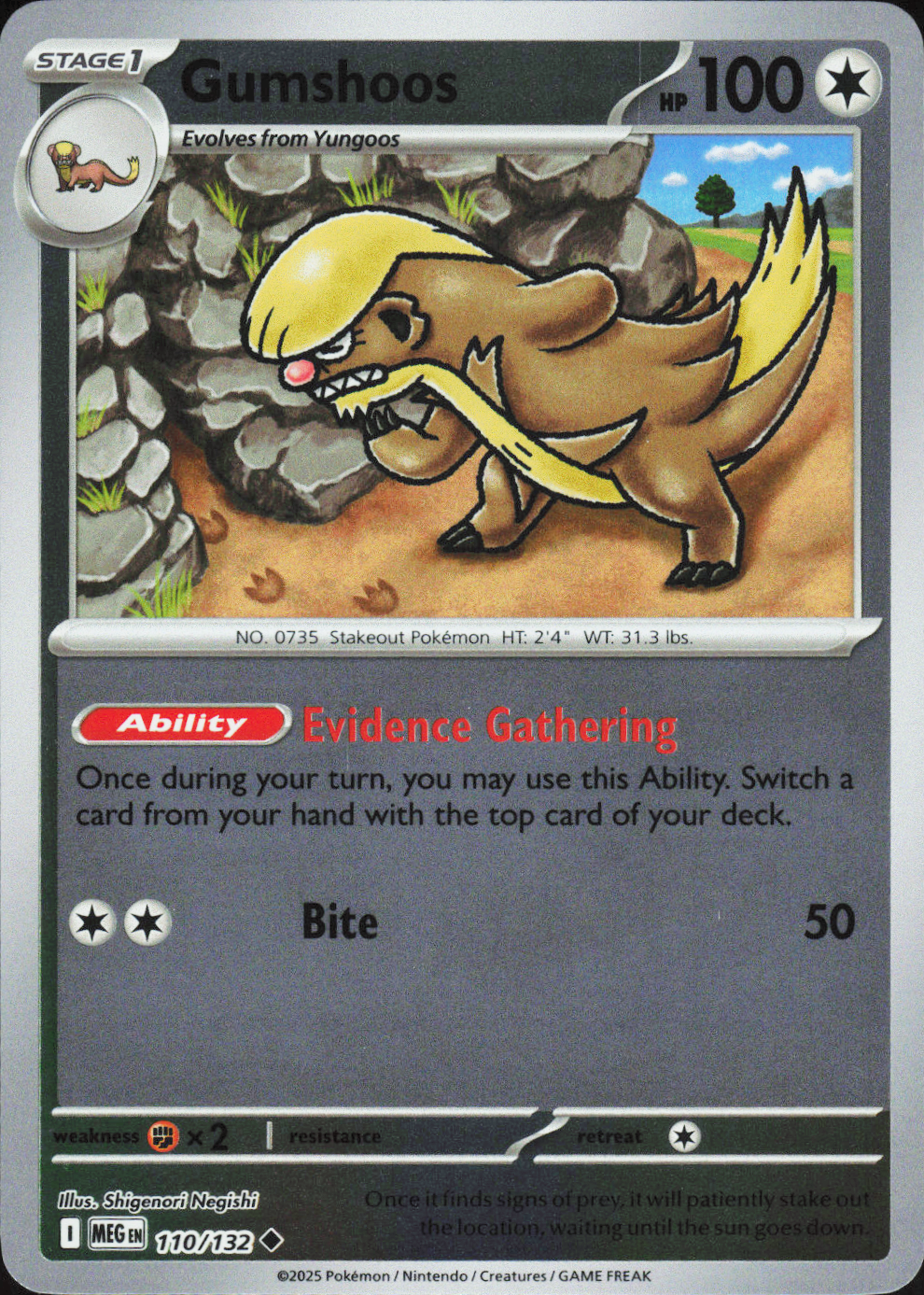 Gumshoos 110/132 - Mega Evolution Base