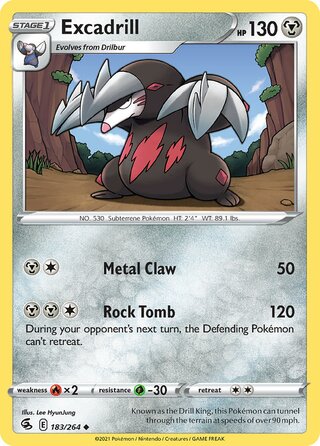Excadrill 183/264 - Fusion Strike