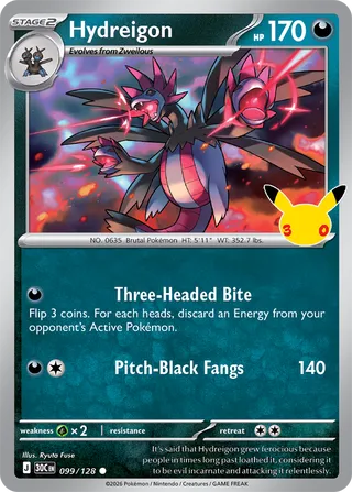 Hydreigon 099/128 - 30th Celebration
