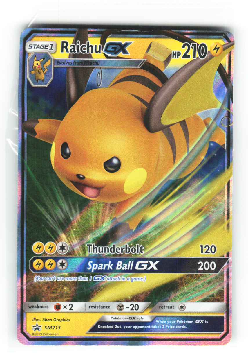Raichu GX SM213 - Sun & Moon Black Star Promo