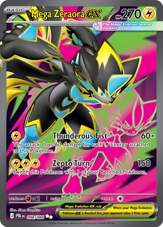 Mega Zeraora ex 098/084 - Pitch Black