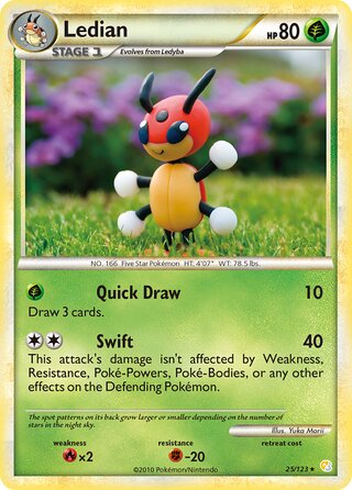Ledian 25/123 - HeartGold & SoulSilver