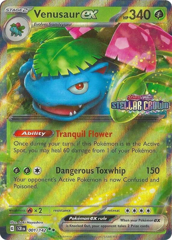 Venusaur ex Stellar Crown Stamp 1 - Miscellaneous Promos