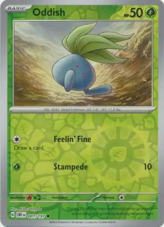 Oddish 001/197 - Obsidian Flames