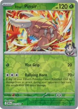 Ethan's Pinsir 001/182 - Destined Rivals