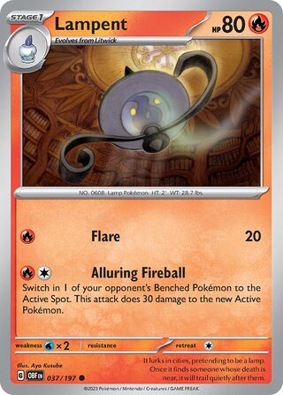 Lampent 037/197 - Obsidian Flames