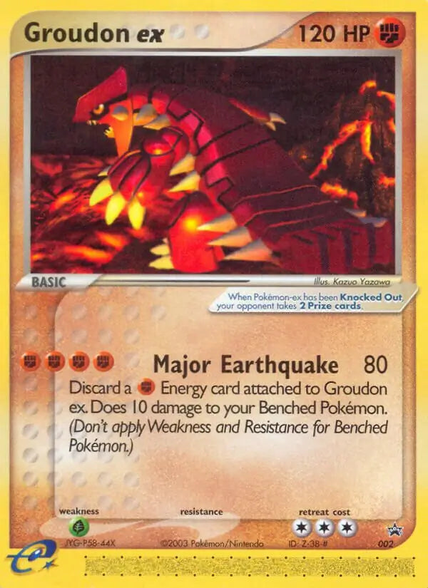 Groudon ex 2 - Nintendo Black Star Promo