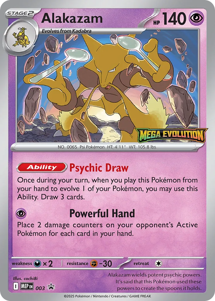Alakazam 3 - Mega Evolution Promos