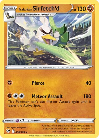 Galarian Sirfetch'd 098/189 - Darkness Ablaze