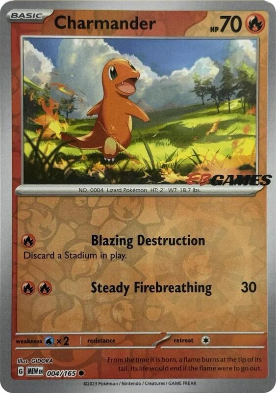 Charmander EBGames Exclusive 4 - Miscellaneous Promos