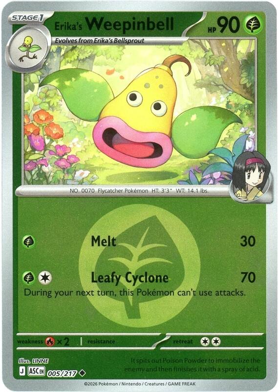 Erika's Weepinbell 005/217 - Ascended Heroes