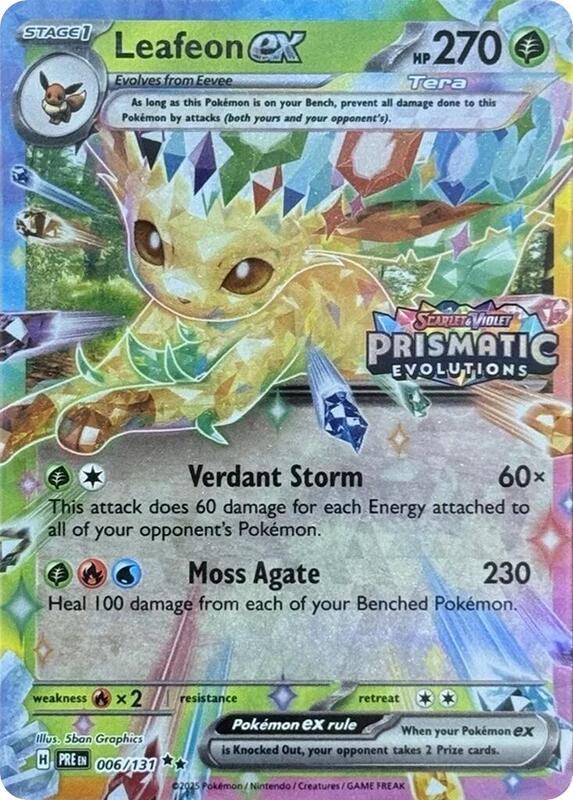 Leafeon ex Prismatic Evolutions Stamp 6 - Miscellaneous Promos
