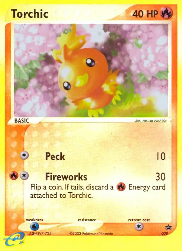 Torchic Reverse Holo 8 - Nintendo Black Star Promo