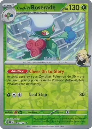 Cynthia's Roserade 008/182 - Destined Rivals