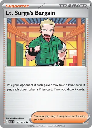 Lt. Surge's Bargain 120/132 - Mega Evolution Base