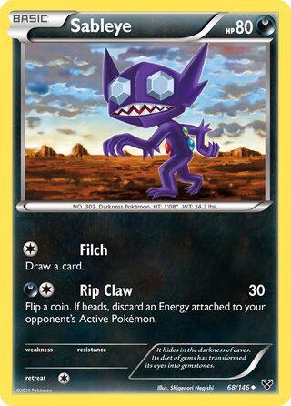 Sableye 68/146 - XY Base