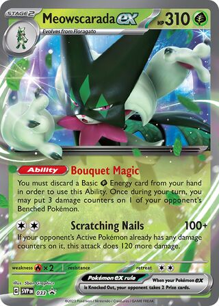 Meowscarada ex 033 - Scarlet & Violet Promos